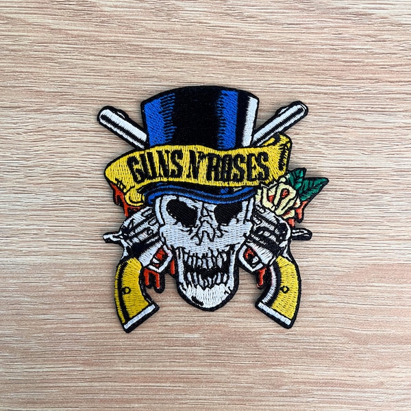 Guns N Roses Patch / Rock Music Patch / Rock Band Patches / Patch For Heavy Metal Music Lover / Sew Or Iron On Embroidered Music Patch