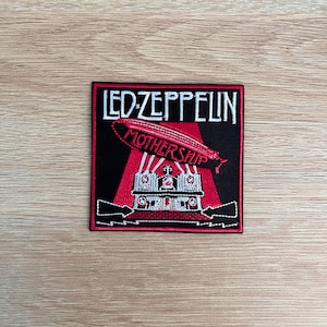 Led Zeppelin Patch / Rock Music Patch / Sew Or Iron On Embroidered Patch / 1970s Music Patch / Patch For Jackets / Patch For Backpacks