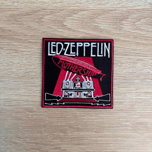 Led Zeppelin Patch / Rock Music Patch / Sew Or Iron On Embroidered Patch / 1970s Music Patch / Patch For Jackets / Patch For Backpacks