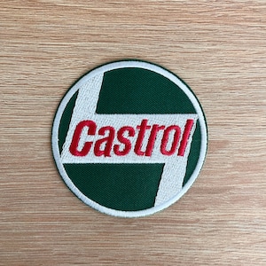 Castrol Oil Patch / Castro Oil Logo / Motorsport Car Racing Patch / Rally Formula One Patches / Sew Or Iron On Embroidered Patch