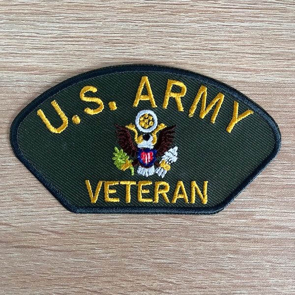 U.S. Army Veteran Patch / U.S. Military Patch / Se Or Iron On Embroidered Patch / Patch For Jackets / Patch For Backpacks / Shoulder Patch