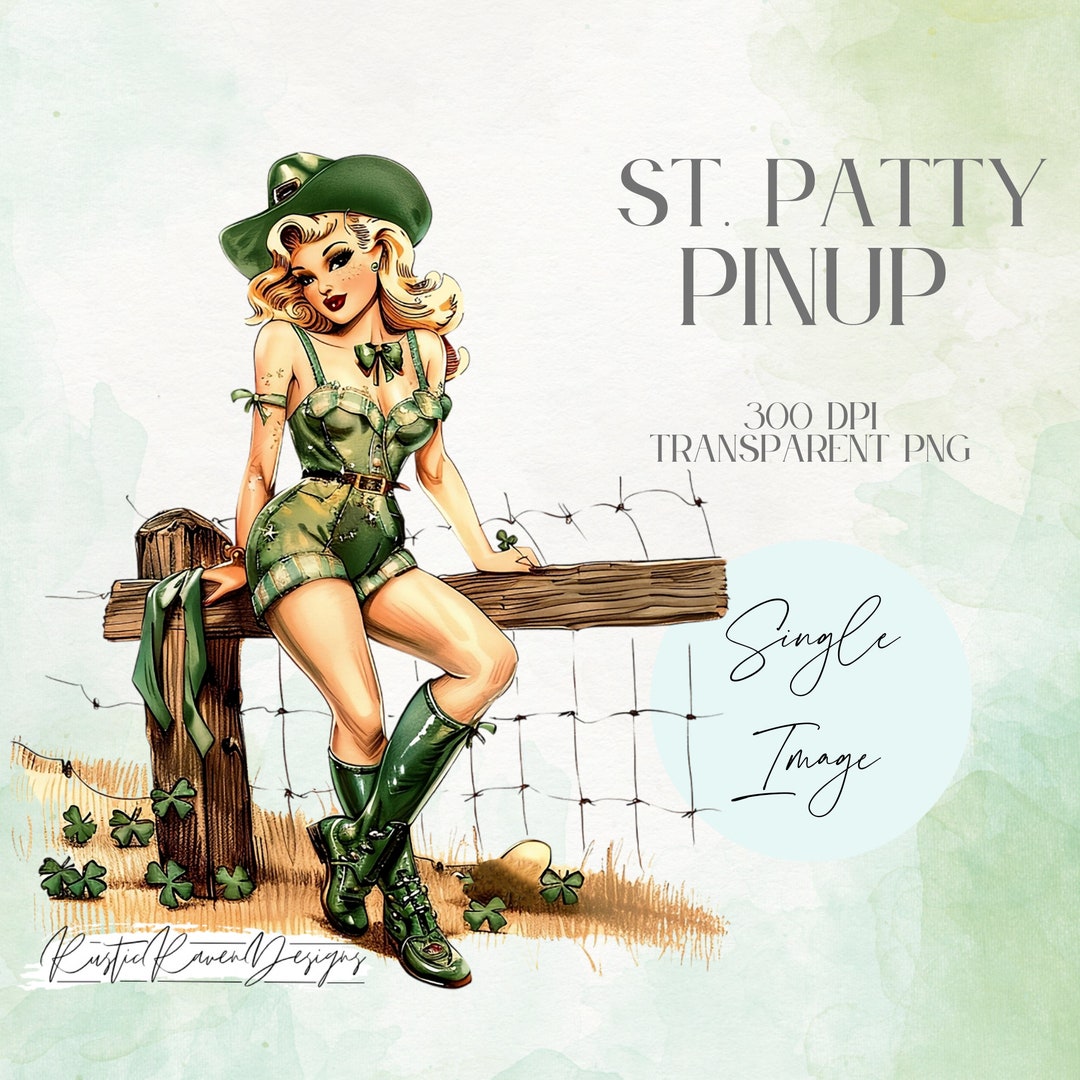 st patricks day pinup