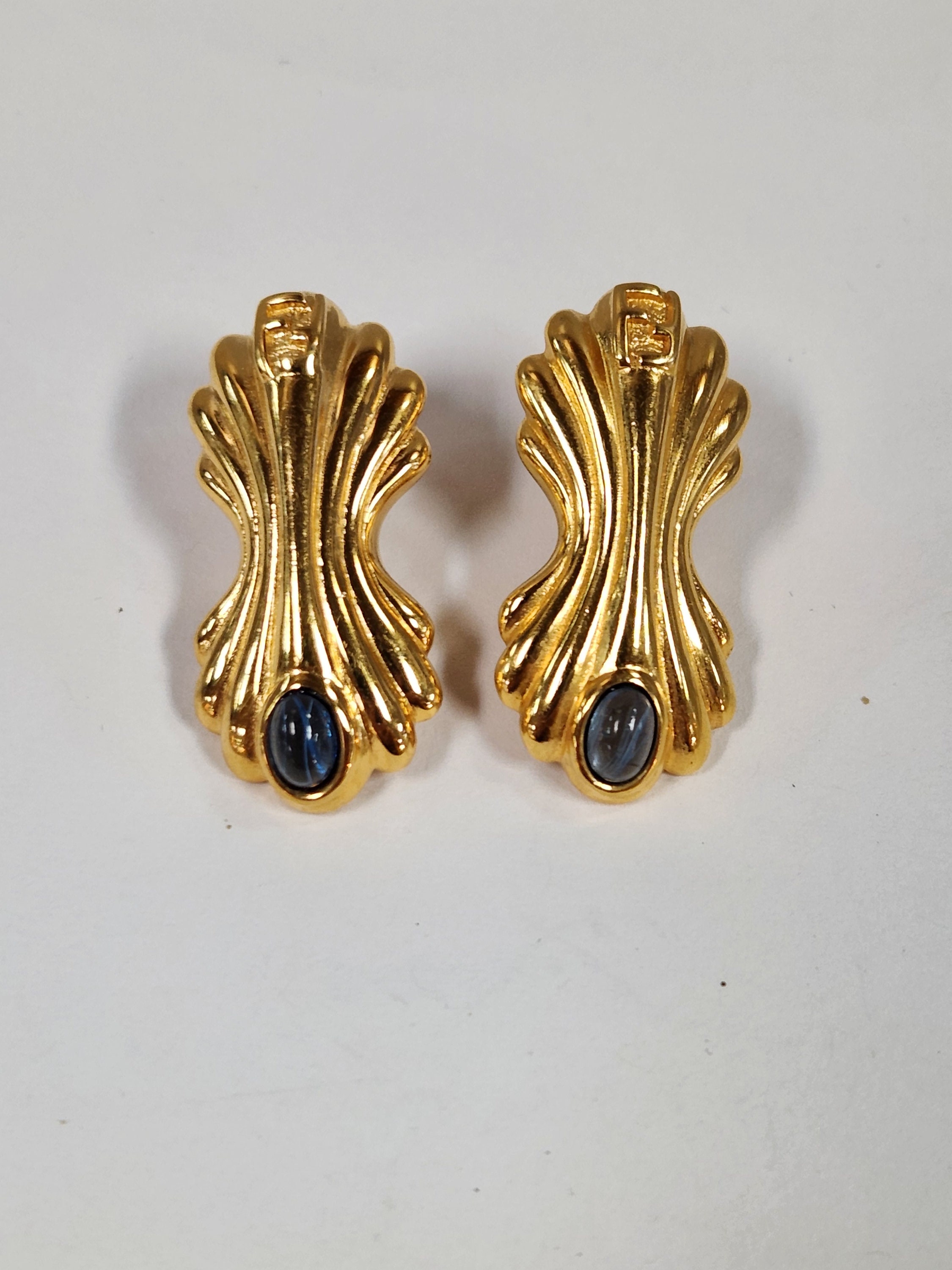 Vintage Fendi Gripoix Pierced Earrings - Etsy