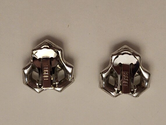 Bogoff Rhinestone Clip Earrings - image 5