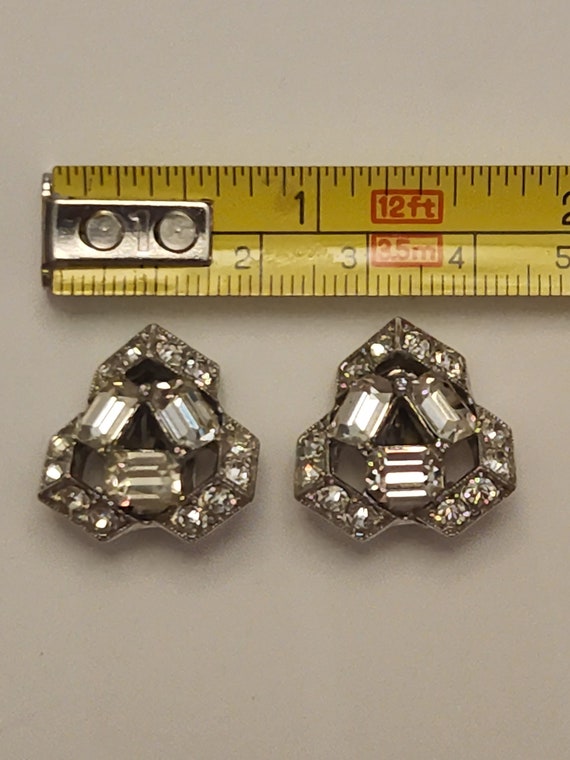 Bogoff Rhinestone Clip Earrings - image 6