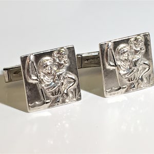 St. Christopher Sterling Cufflinks