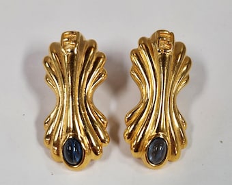 Vintage Fendi Gripoix Pierced Earrings
