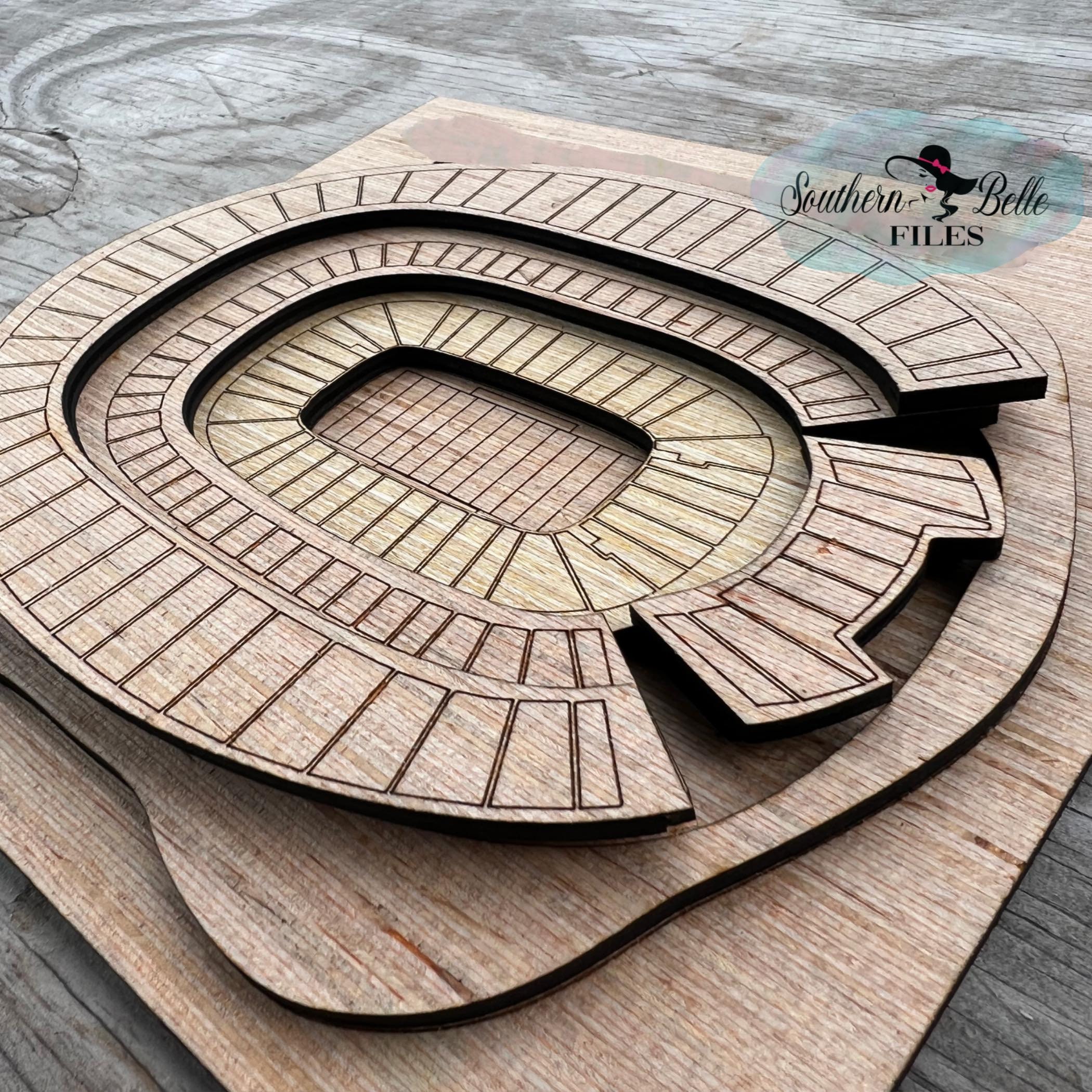 Football Stadium Replica SVG File Sports Stadium in Denver Etsy