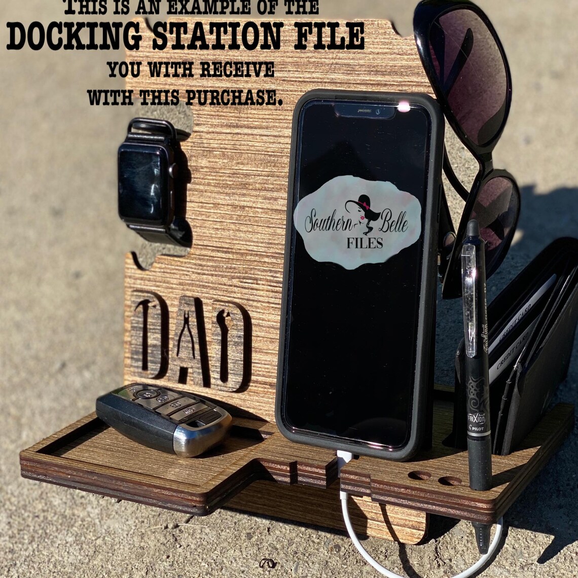 Phone Holder SVG File Cell Phone Holder SVG Docking Station Etsy