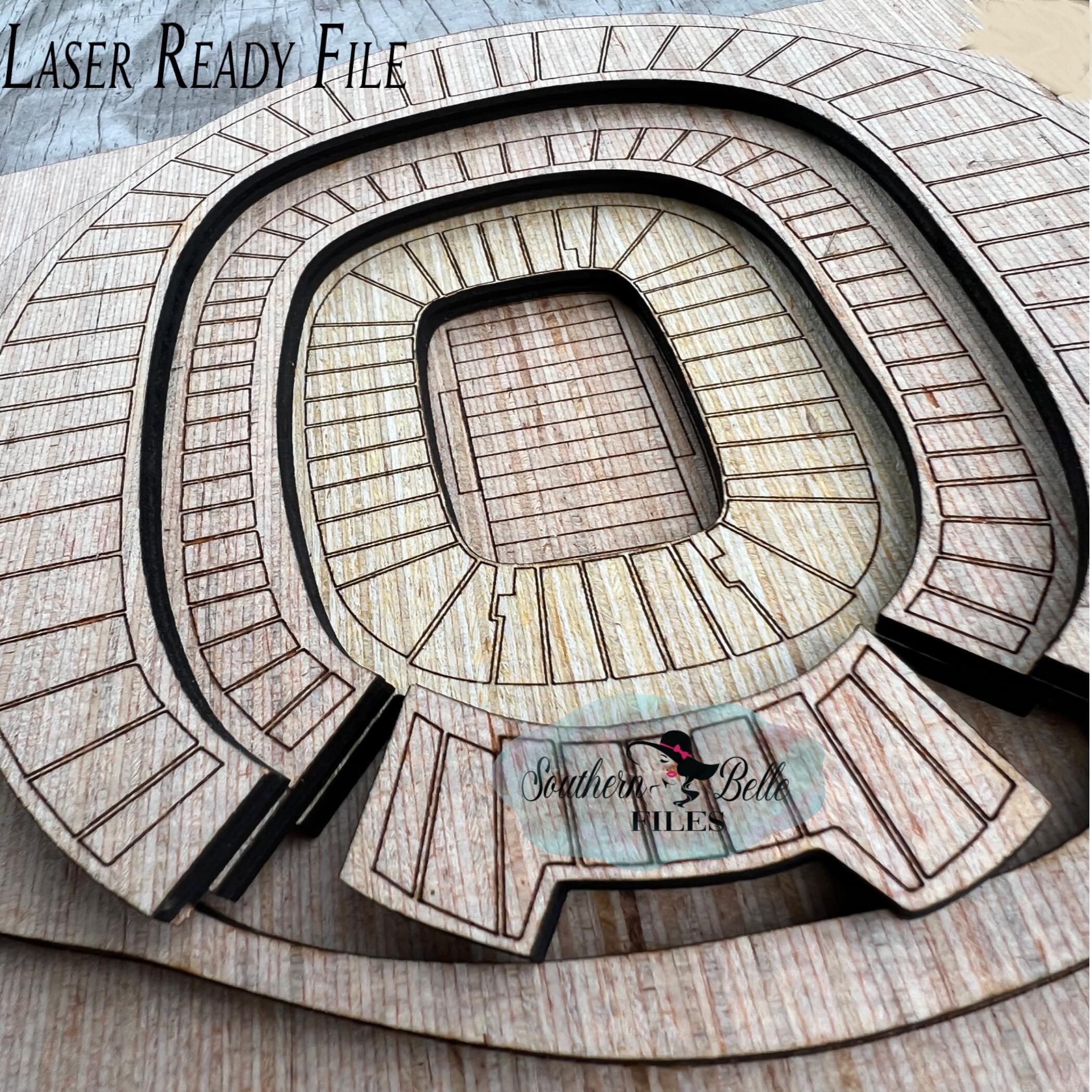 Football Stadium Replica SVG File Sports Stadium in Denver Etsy