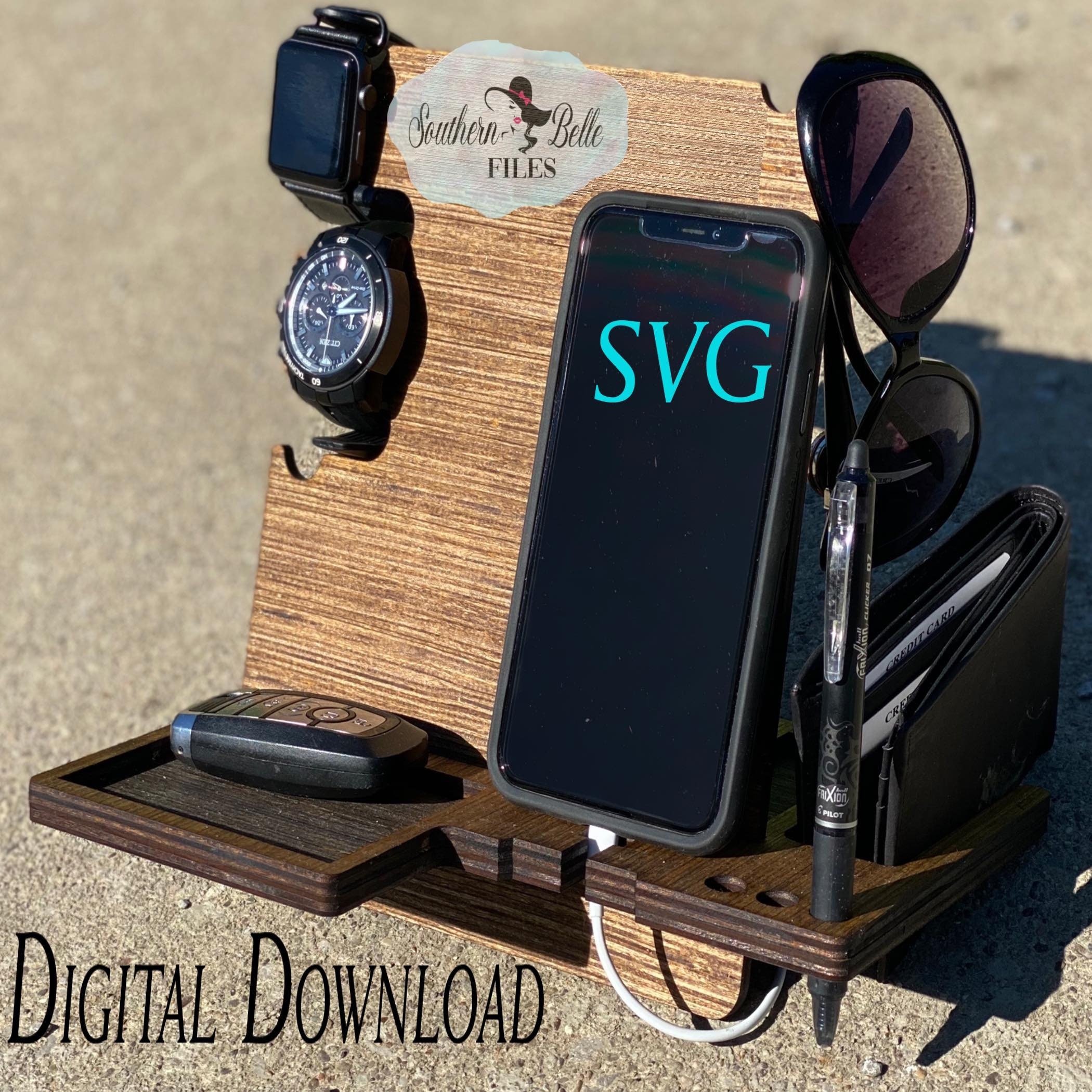 Phone Holder SVG File Cell Phone Holder SVG Docking Station Etsy