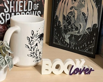 Booklover Bookshelf Decor, You pick the colors