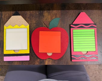 Stick note holders, perfect for teacher gifts!
