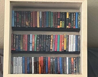 Personalized Anxiety Bookcase * Desk Decoration * MINI bookcase * Miniature Bookcase * Book Lover Gift *