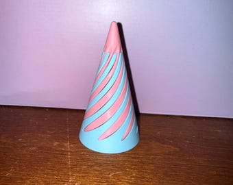 3D Printed Spiral Vortex Cone, You Pick Colors