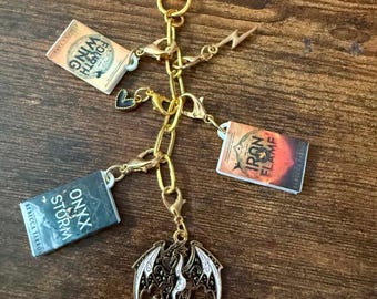 Custom Mini Book Bag Charm | Personalized Bookish Purse Charm | 3D Printed Tiny Books | Book Lover Gift | Reader Gift | Bookshelf Charm