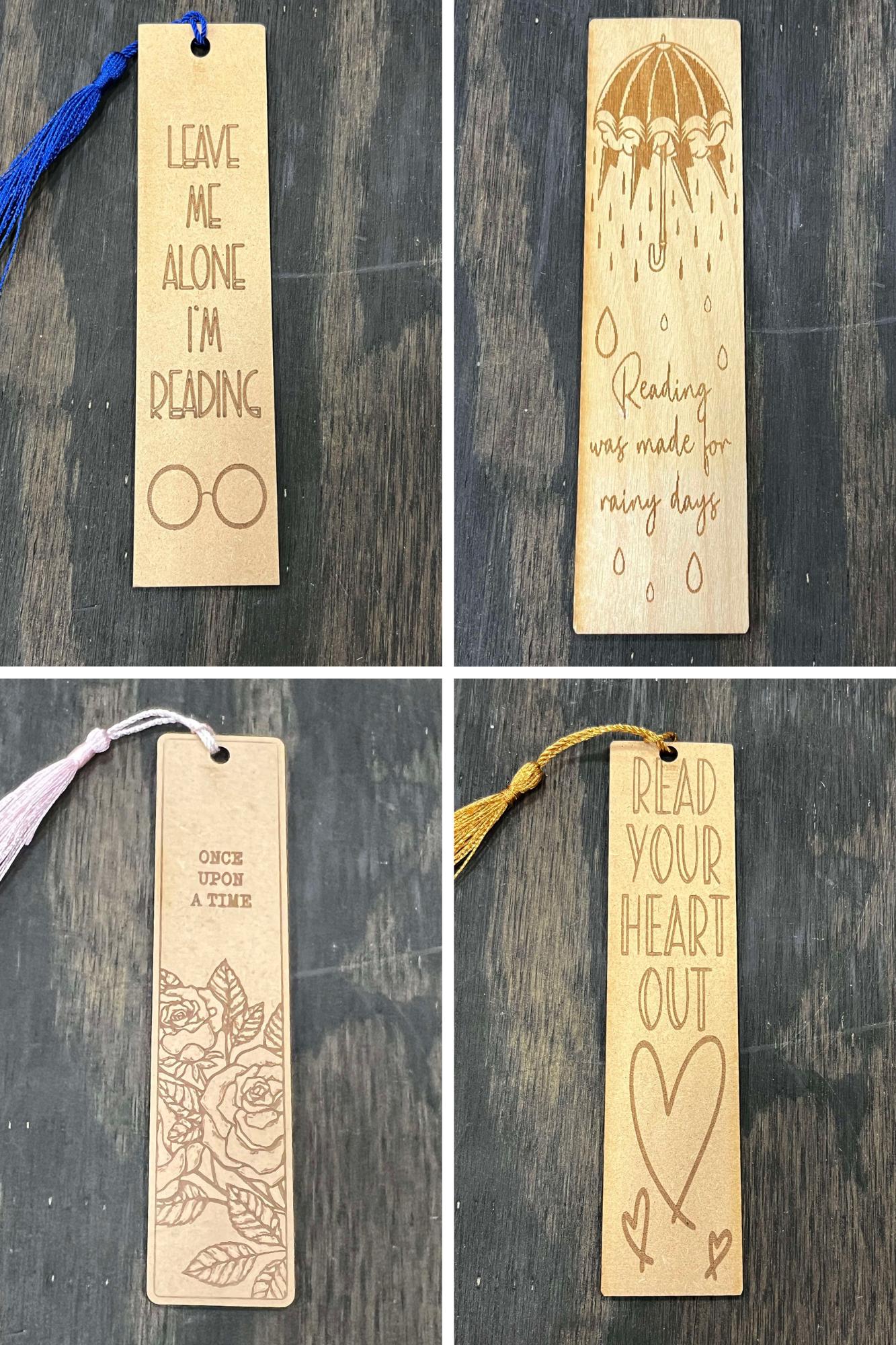 Laser Engraved Wooden Bookmark - Perfect Gift for Book Lovers - Etsy