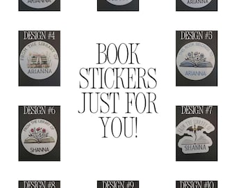 Book Stickers, From The Library Of Labels, Personalized Stickers For Books, Teacher Book Stickers, This Book Belongs To, Multiple Sizes