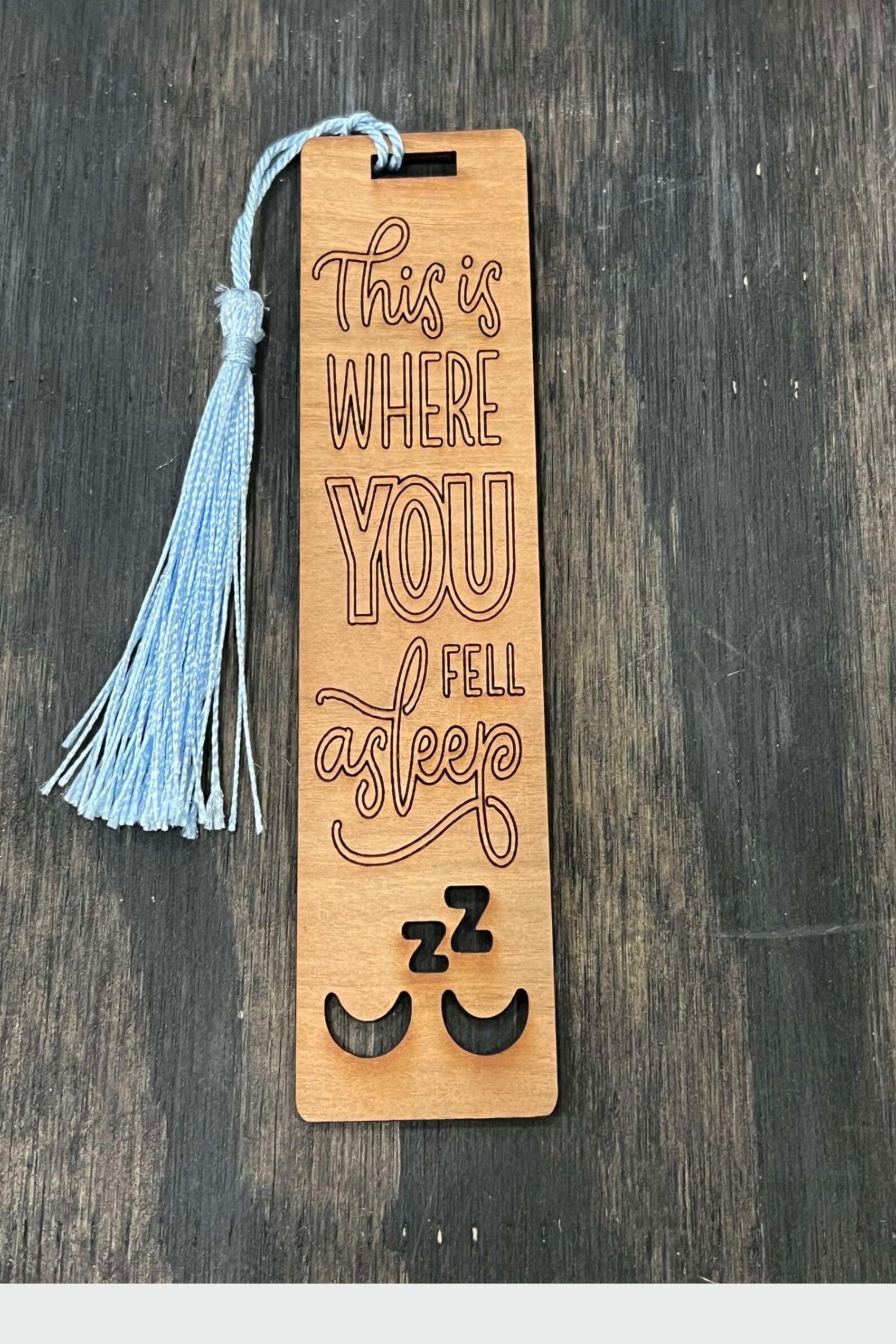 Laser Cut and Engraved Wooden Bookmark - Gift for Book Lovers, Book ...