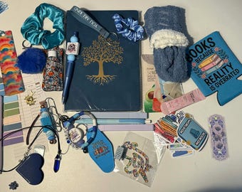 Mystery Bookish Bundle, Reading Accessories | Book Lover gift| Gold Tree Journal