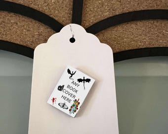 Mini Book Pin * Custom Book Cover Pin * Literary Gift * Author Gift* Book Lover * Personalized Gift Bookworms * Bookish Gift *