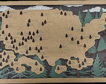 US National Park Map *Read Description*