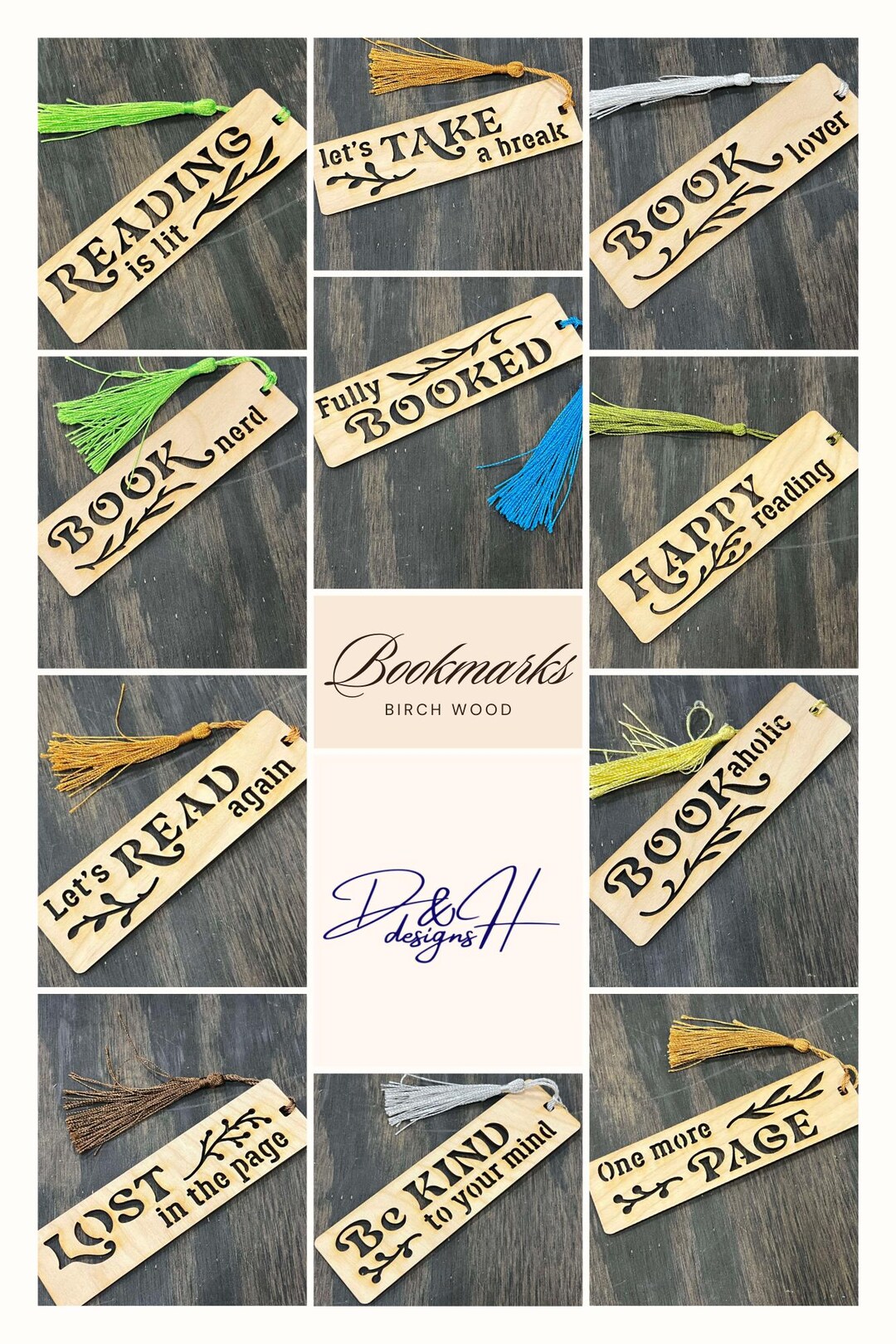 Laser Cut Wood Bookmark - Gift for Book Lovers, Book Lover, Gifts - Etsy