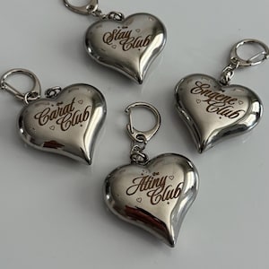 fandom club stainless steel keychains | subtle kpop themed