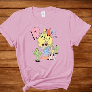 Nickelodeon Rockos Modern Life T Shirt, Reprinted
