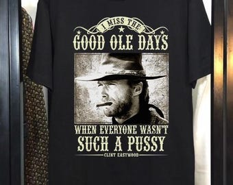 I Miss The Good Ole Days T-Shirt, Western Cowboy Movie Tee