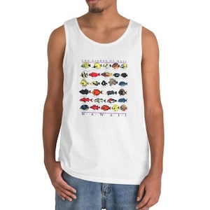 Die Fische von Maui Hawaii Unisex Tank Top, für Männer Frauen, Geschenk für Tierliebhaber