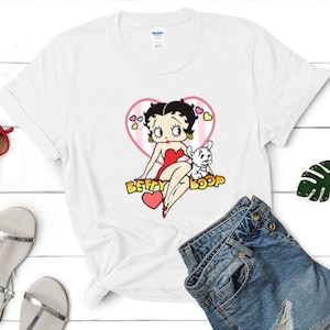 ベティ ブープ T シャツ、男性、女性、若者、幼児向けの面白い T シャツ、漫画キャラクター愛好家へのギフト、誕生日や記念日のギフト