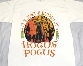 Hocus Pocus Cat Graphic T-Shirt, Halloween Unisex Tee
