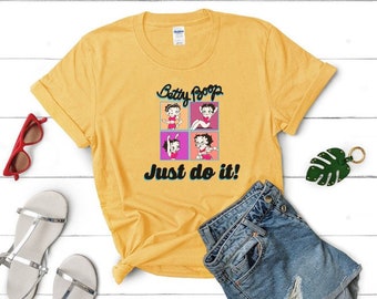 Just Do It, Betty Boop Unisex T shirt, Betty Boop T Shirt