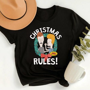 Beavis and Butthead Christmas Rules T-Shirt, Christmas Rules Shirt, Beavis and Butthead T-Shirt