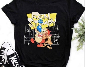 Ren And Stimpy Unisex Tees, Cartoon Character Shirt For Men, Women, Youth And Toddlers,