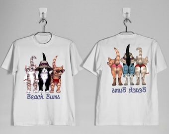 希少XL 90's〜 BOB HARRISON Beach Bums スウェット Vintage 90s Beach Bums Cute Cats T-shirt Bob Harrison Art