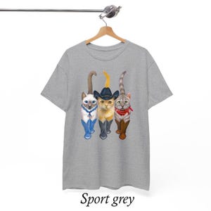 Cat Cowboy, Cowboy Cat Unisex T Shirt, Printed Two Sides, Cat Lovers T Shirt For Men Women, For Youth And Toddler image 13