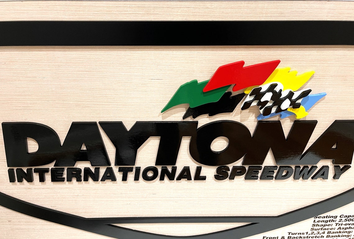 Daytona International Speedway Wall Sign 38'' X Etsy