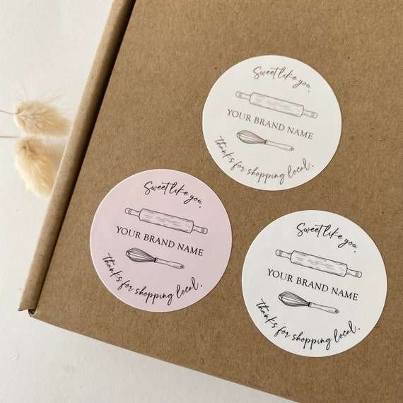 Custom Bakery Labels Bakery Stickers Small Business Custom Etsy