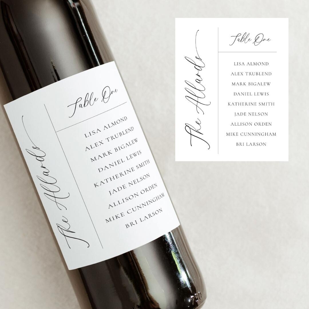 Table Event Label Wedding Table Number, Seating Chart, Wedding Table Decor Wine Labels ...