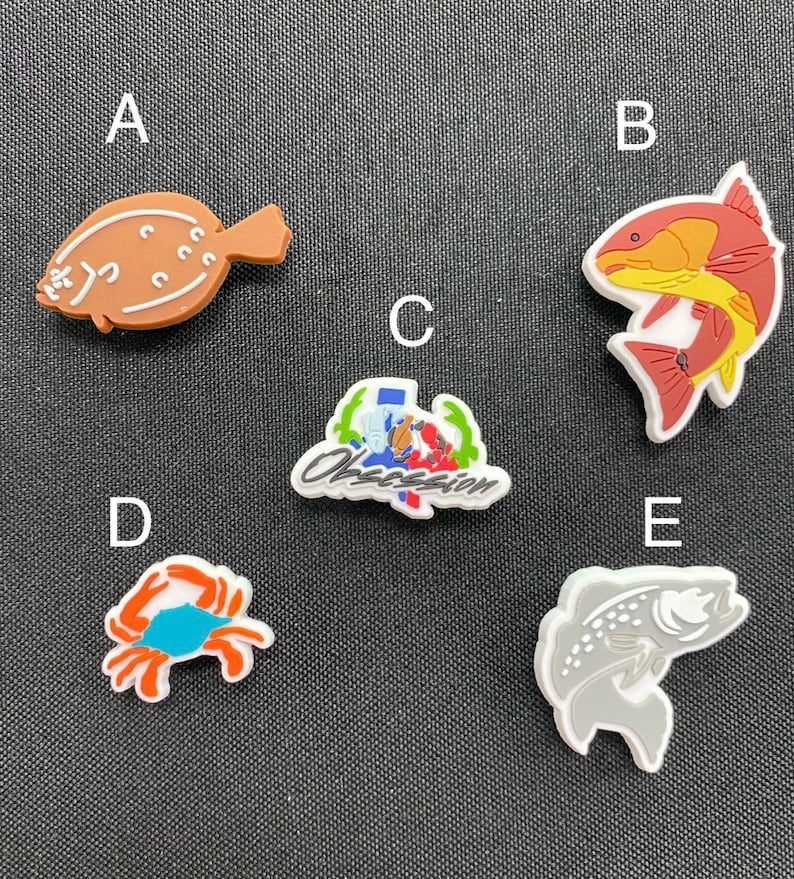 Fishing Croc Charms Etsy