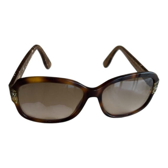 Jimmy Choo Brown Gradient Rectangular Sunglasses - image 5