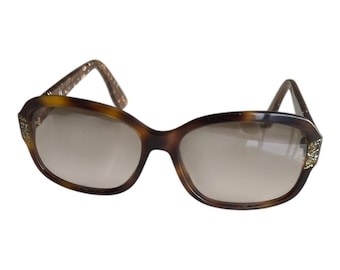 Jimmy Choo Brown Gradient Rectangular Sunglasses