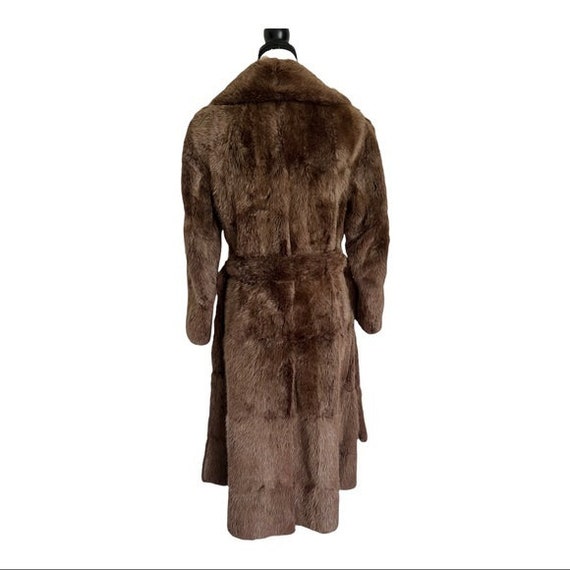 Weiss Furs Vintage 70s Brown Real Mink Long Belte… - image 2