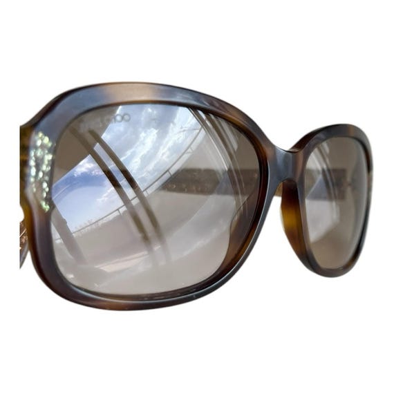 Jimmy Choo Brown Gradient Rectangular Sunglasses - image 6