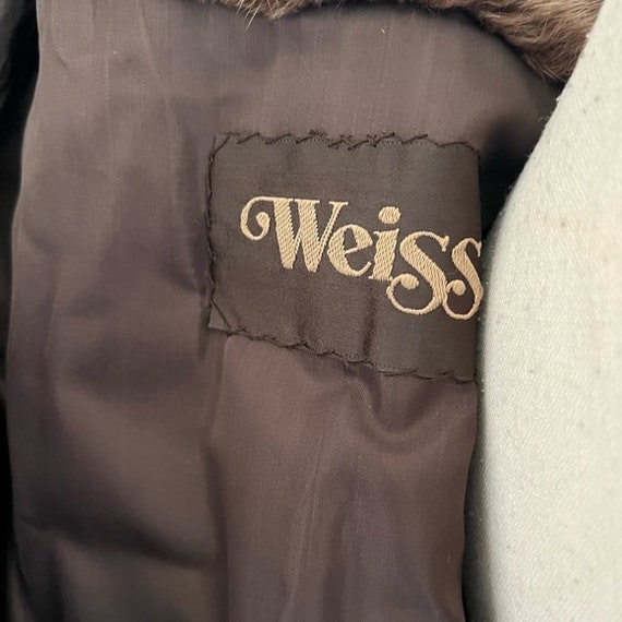 Weiss Furs Vintage 70s Brown Real Mink Long Belte… - image 4