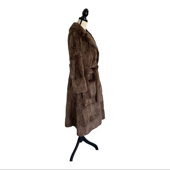 Weiss Furs Vintage 70s Brown Real Mink Long Belte… - image 10