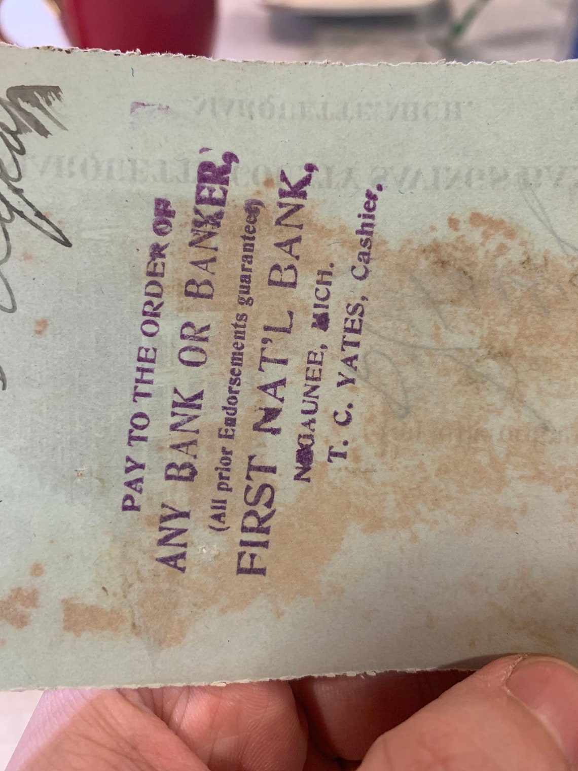 Random Bank Check Vintage 1900s Mining Company Checks - Random Antique Bank Check - Etsy