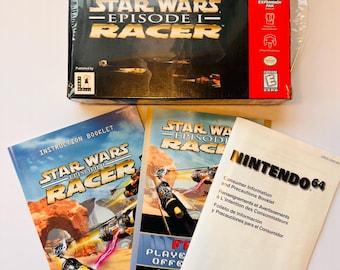 Vintage Star Wars Episode 1 Racer N64 Box & Manual (No Game)